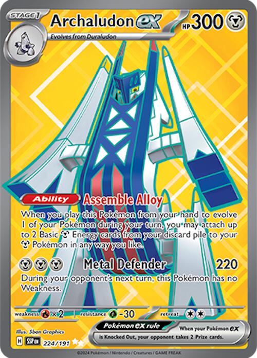 Archaludon ex (224/191) [Scarlet & Violet: Surging Sparks] | L.A. Mood Comics and Games