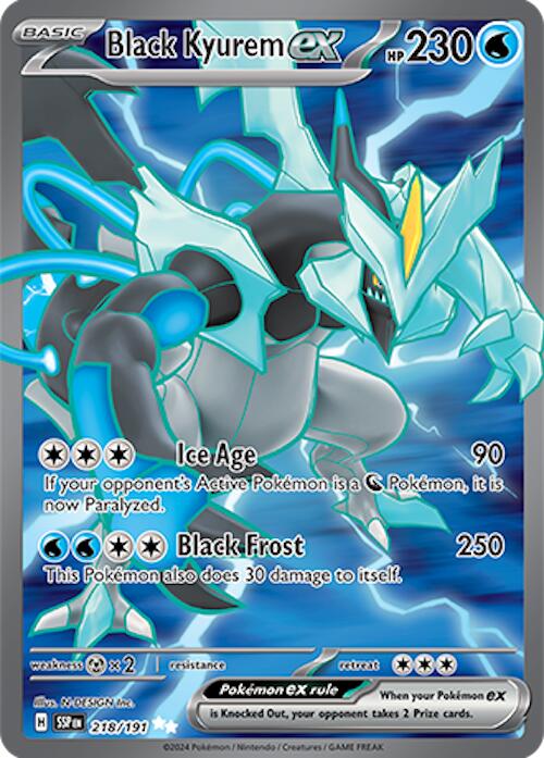 Black Kyurem ex (218/191) [Scarlet & Violet: Surging Sparks] | L.A. Mood Comics and Games