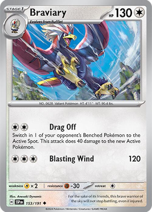 Braviary (153/191) [Scarlet & Violet: Surging Sparks] | L.A. Mood Comics and Games