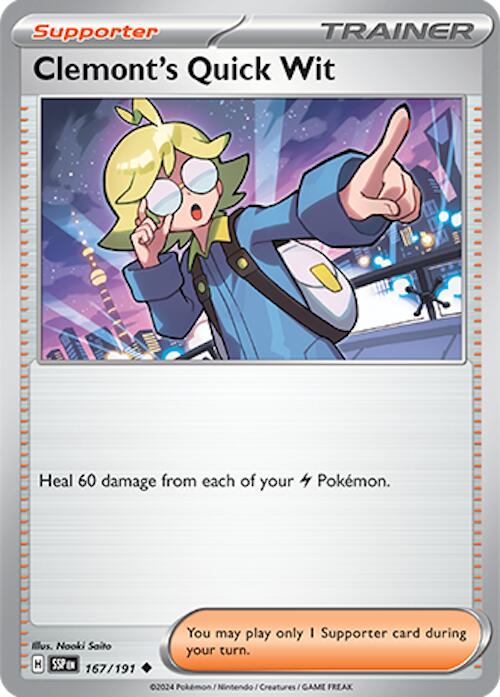Clemont's Quick Wit (167/191) [Scarlet & Violet: Surging Sparks] | L.A. Mood Comics and Games
