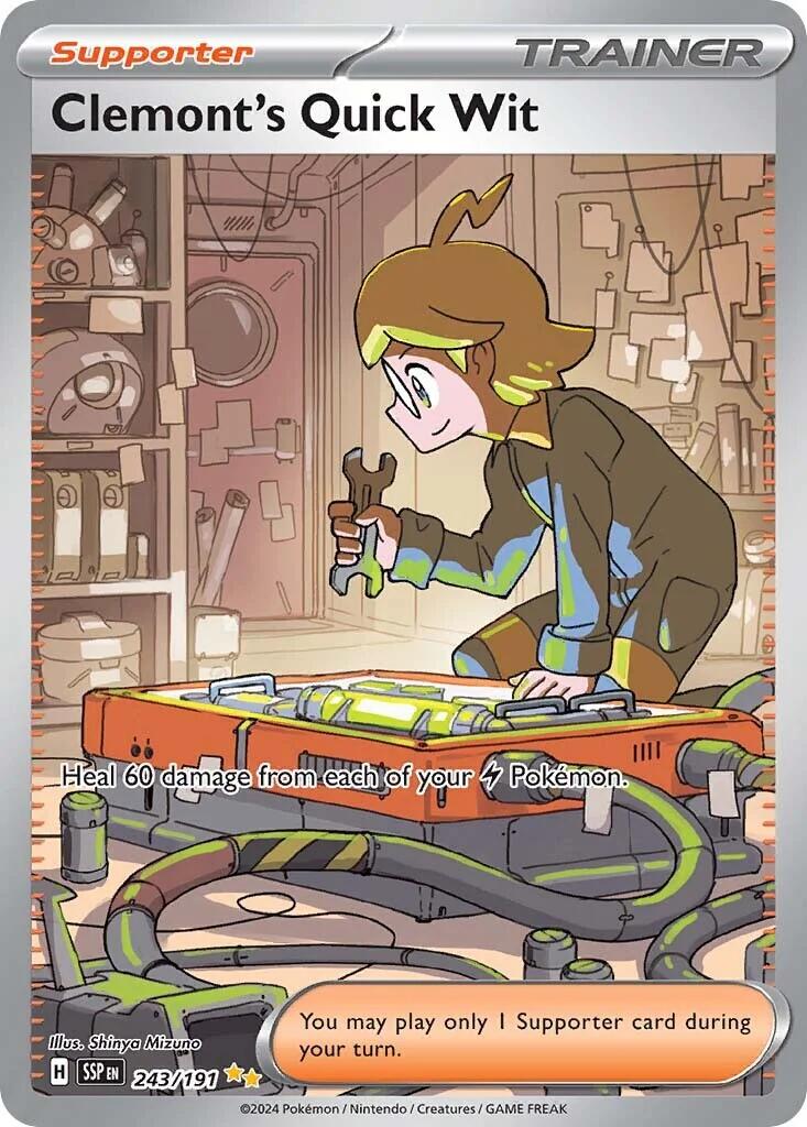Clemont's Quick Wit (243/191) [Scarlet & Violet: Surging Sparks] | L.A. Mood Comics and Games