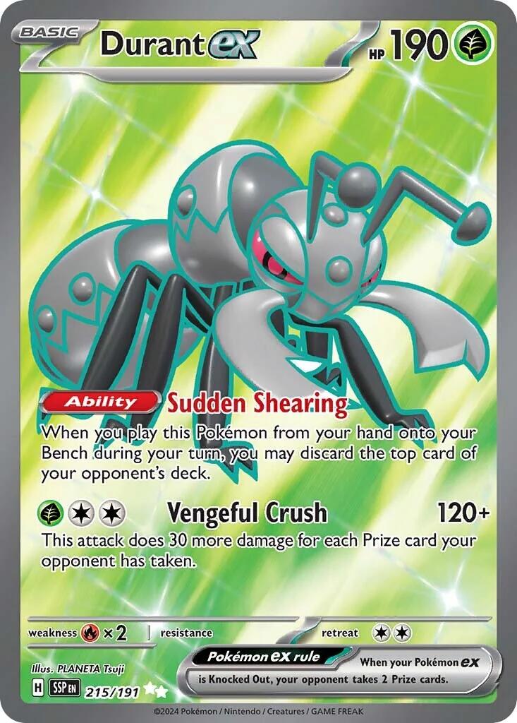 Durant ex (215/191) [Scarlet & Violet: Surging Sparks] | L.A. Mood Comics and Games