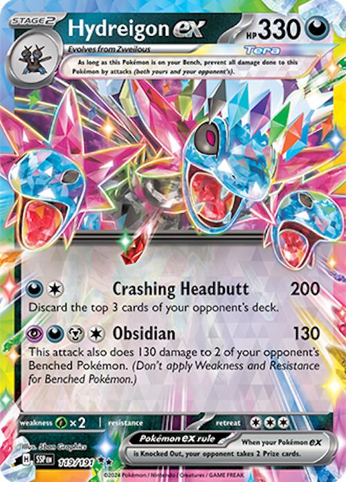 Hydreigon ex (119/191) [Scarlet & Violet: Surging Sparks] | L.A. Mood Comics and Games