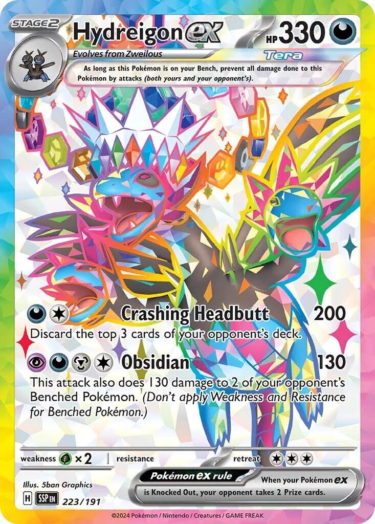 Hydreigon ex (223/191) [Scarlet & Violet: Surging Sparks] | L.A. Mood Comics and Games