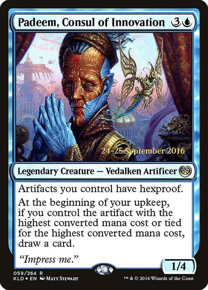 Padeem, Consul of Innovation [Kaladesh Prerelease Promos] | L.A. Mood Comics and Games