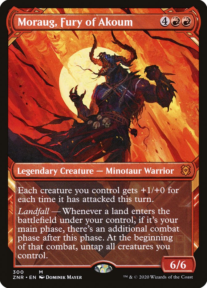 Moraug, Fury of Akoum (Showcase) [Zendikar Rising] | L.A. Mood Comics and Games