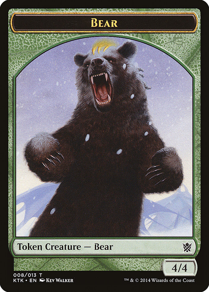 Bear Token [Khans of Tarkir Tokens] | L.A. Mood Comics and Games