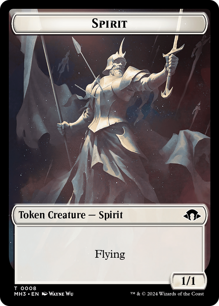 Eldrazi Spawn // Spirit (0008) Double-Sided Token [Modern Horizons 3 Tokens] | L.A. Mood Comics and Games