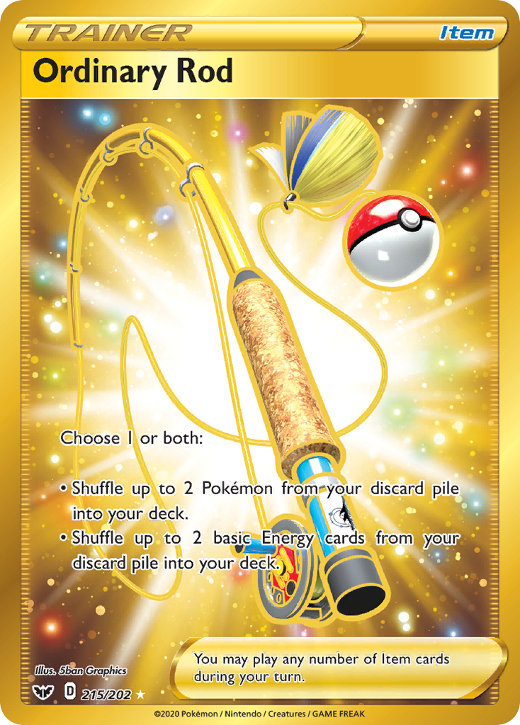 Ordinary Rod (215/202) [Sword & Shield: Base Set] | L.A. Mood Comics and Games