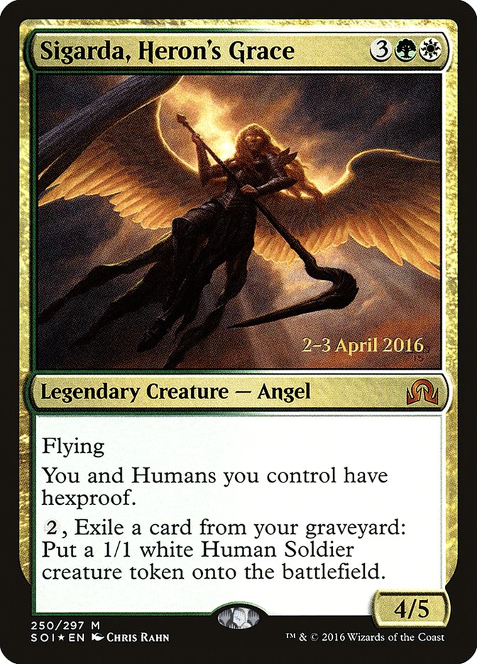 Sigarda, Heron's Grace [Shadows over Innistrad Prerelease Promos] | L.A. Mood Comics and Games