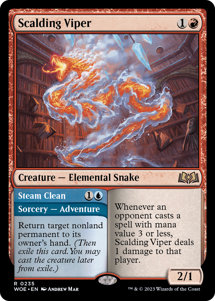 Scalding Viper // Steam Clean [Wilds of Eldraine] | L.A. Mood Comics and Games