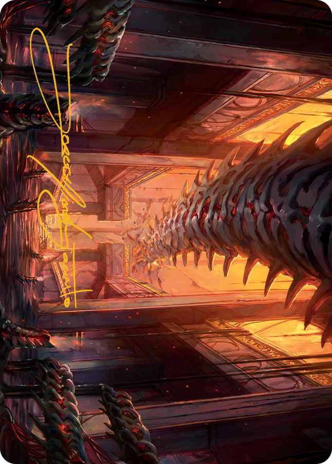 Bloodfell Caves Art Card (Gold-Stamped Signature) [March of the Machine Art Series] | L.A. Mood Comics and Games