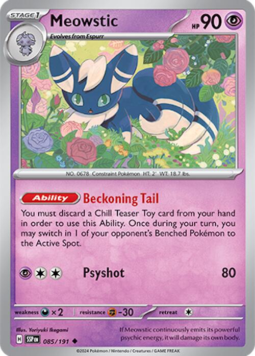 Meowstic (085/191) [Scarlet & Violet: Surging Sparks] | L.A. Mood Comics and Games