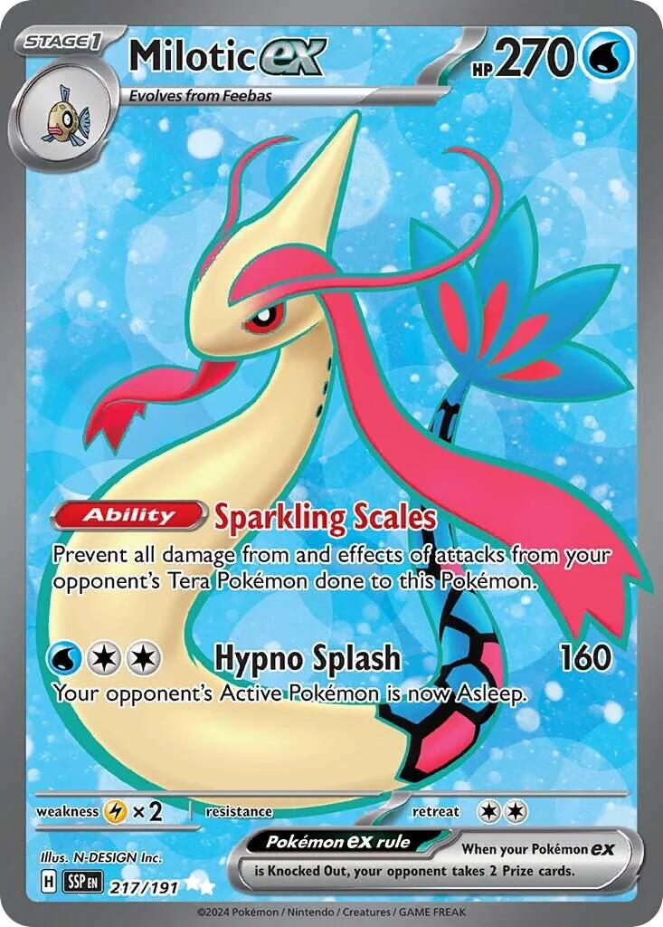 Milotic ex (217/191) [Scarlet & Violet: Surging Sparks] | L.A. Mood Comics and Games