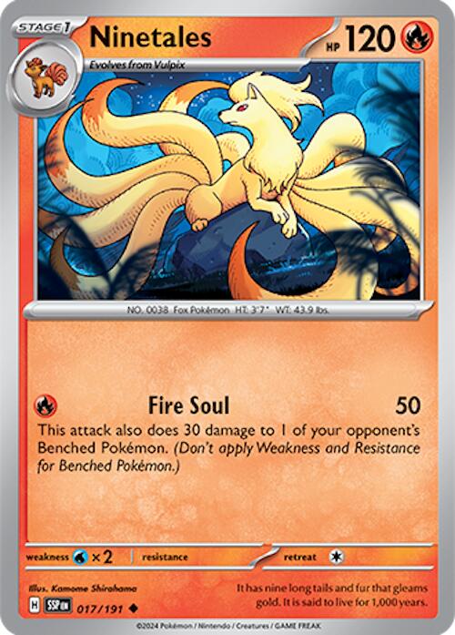 Ninetales (017/191) [Scarlet & Violet: Surging Sparks] | L.A. Mood Comics and Games