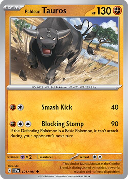 Paldean Tauros (101/191) [Scarlet & Violet: Surging Sparks] | L.A. Mood Comics and Games