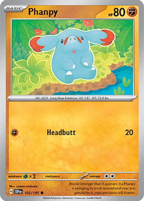 Phanpy (102/191) [Scarlet & Violet: Surging Sparks] | L.A. Mood Comics and Games