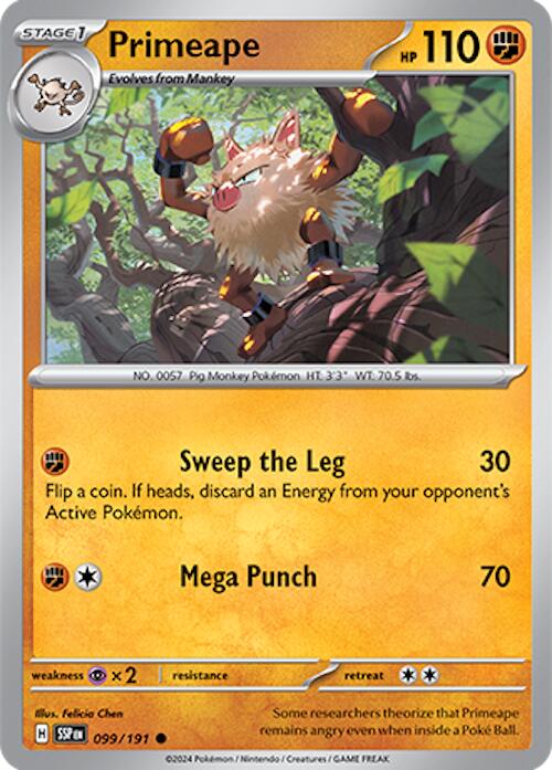 Primeape (099/191) [Scarlet & Violet: Surging Sparks] | L.A. Mood Comics and Games