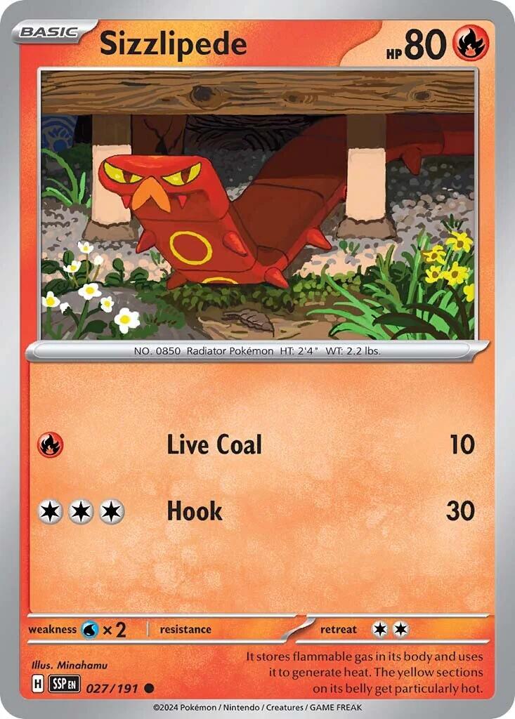 Sizzlipede (027/191) [Scarlet & Violet: Surging Sparks] | L.A. Mood Comics and Games
