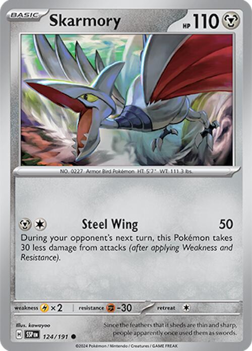 Skarmory (124/191) [Scarlet & Violet: Surging Sparks] | L.A. Mood Comics and Games