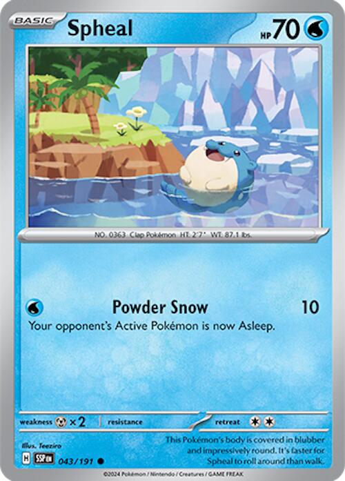 Spheal (043/191) [Scarlet & Violet: Surging Sparks] | L.A. Mood Comics and Games