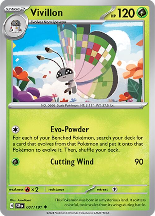 Vivillon (007/191) [Scarlet & Violet: Surging Sparks] | L.A. Mood Comics and Games