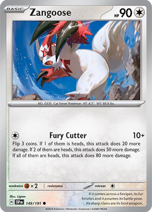 Zangoose (149/191) [Scarlet & Violet: Surging Sparks] | L.A. Mood Comics and Games