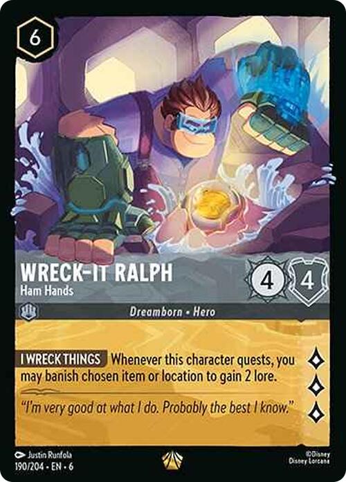 Wreck-It Ralph - Ham Hands (190/204) [Azurite Sea] | L.A. Mood Comics and Games