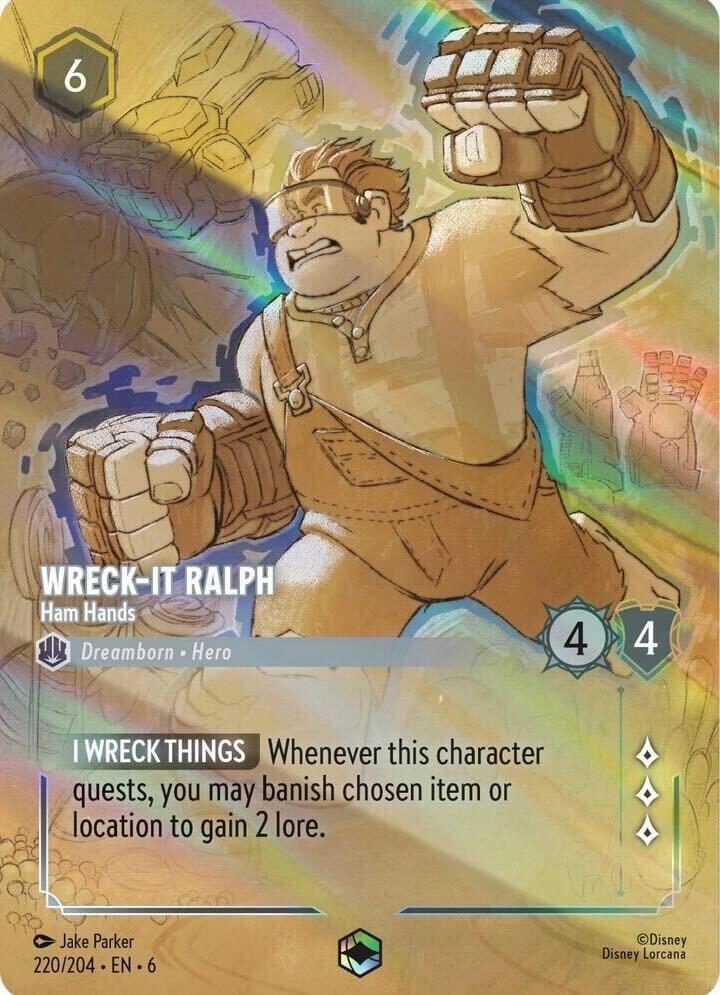 Wreck-It Ralph - Ham Hands (Enchanted) (220/204) [Azurite Sea] | L.A. Mood Comics and Games