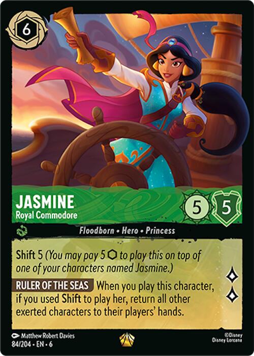 Jasmine - Royal Commodore (84/204) [Azurite Sea] | L.A. Mood Comics and Games
