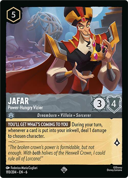 Jafar - Power-Hungry Vizier (193/204) [Azurite Sea] | L.A. Mood Comics and Games