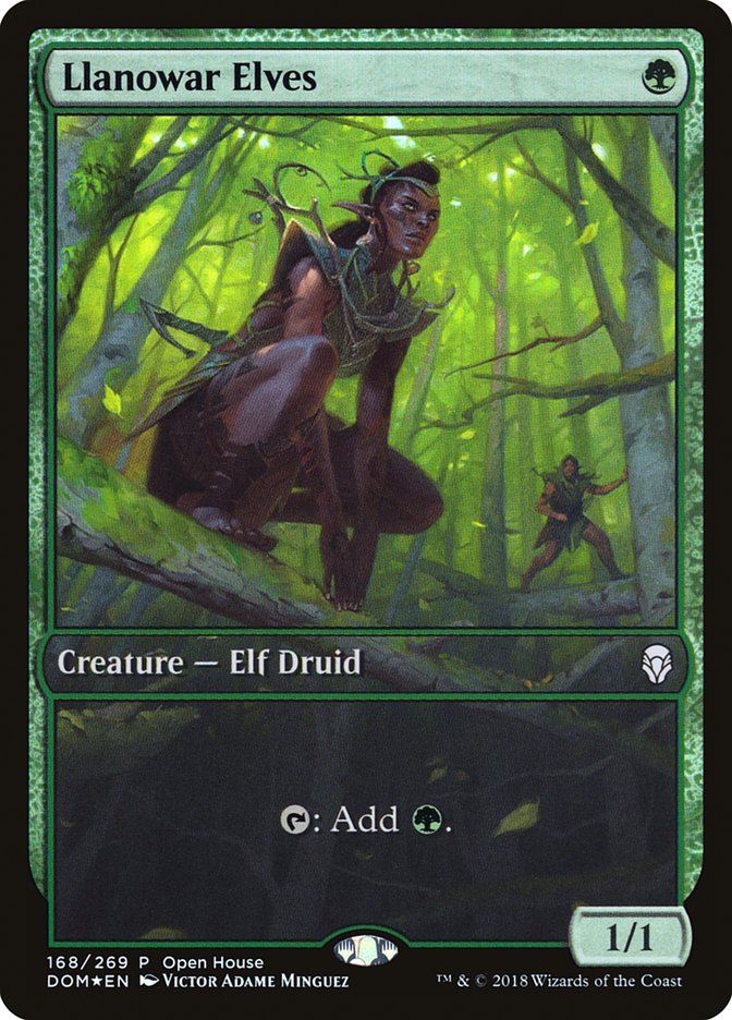 Llanowar Elves (Open House) [Dominaria Promos] | L.A. Mood Comics and Games