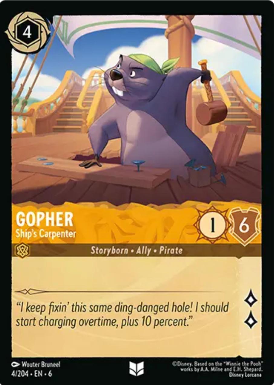 Gopher - Ship's Carpenter (4/204) [Azurite Sea] | L.A. Mood Comics and Games