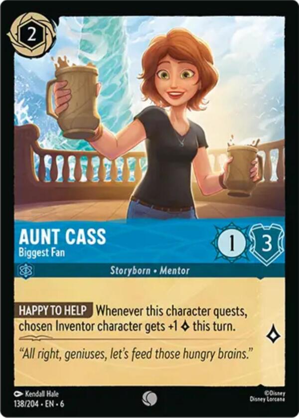 Aunt Cass - Biggest Fan (138/204) [Azurite Sea] | L.A. Mood Comics and Games