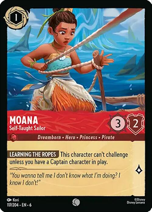 Moana - Self-Taught Sailor (117/204) [Azurite Sea] | L.A. Mood Comics and Games