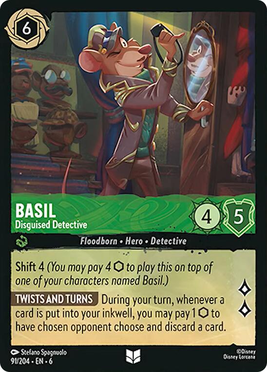 Basil - Disguised Detective (91/204) [Azurite Sea] | L.A. Mood Comics and Games