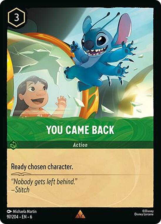 You Came Back (97/204) [Azurite Sea] | L.A. Mood Comics and Games