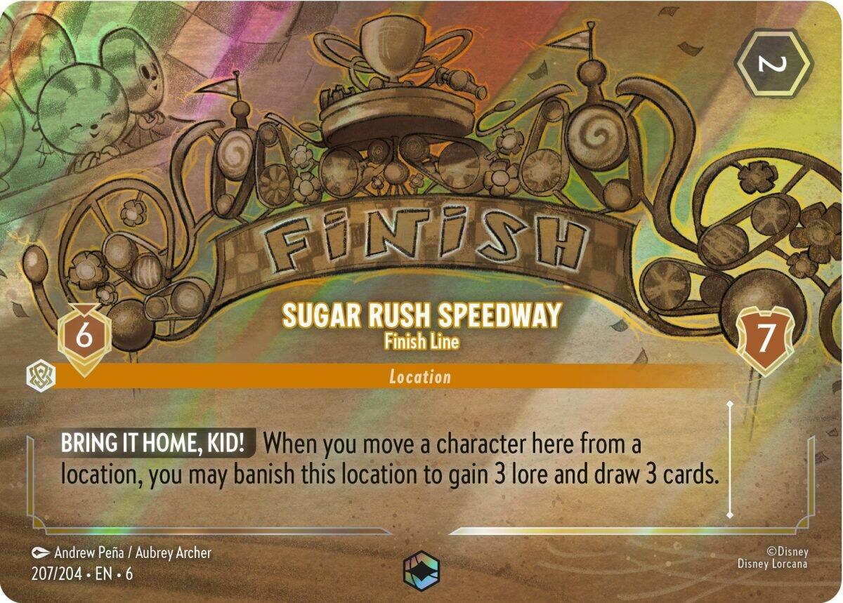 Sugar Rush Speedway - Finish Line (Enchanted) (207/204) [Azurite Sea] | L.A. Mood Comics and Games