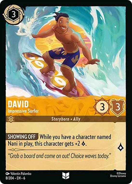 David - Impressive Surfer (8/204) [Azurite Sea] | L.A. Mood Comics and Games