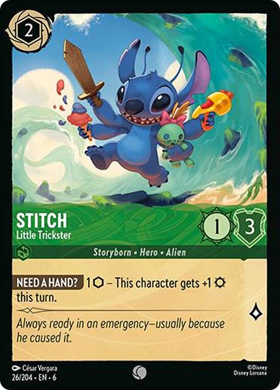 Stitch - Little Trickster (26/204) [Azurite Sea] | L.A. Mood Comics and Games