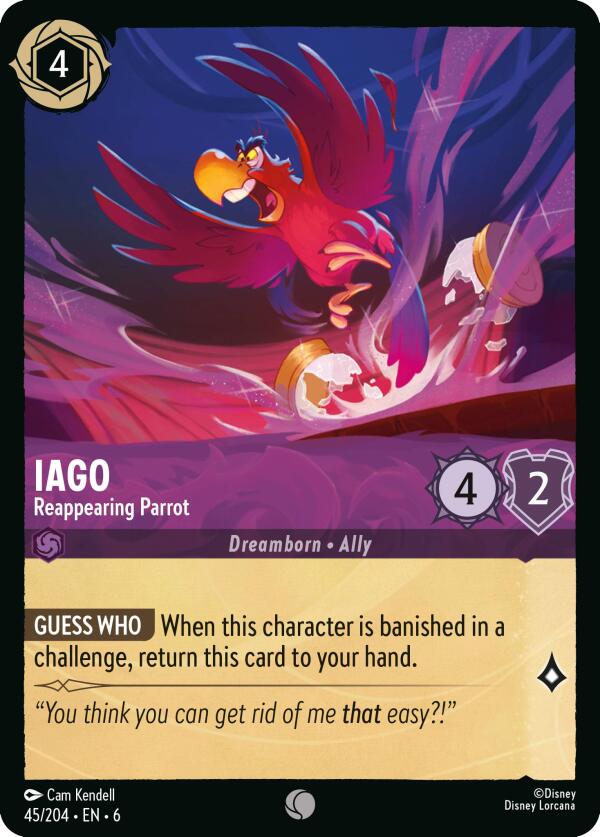 Iago - Reappearing Parrot (45/204) [Azurite Sea] | L.A. Mood Comics and Games