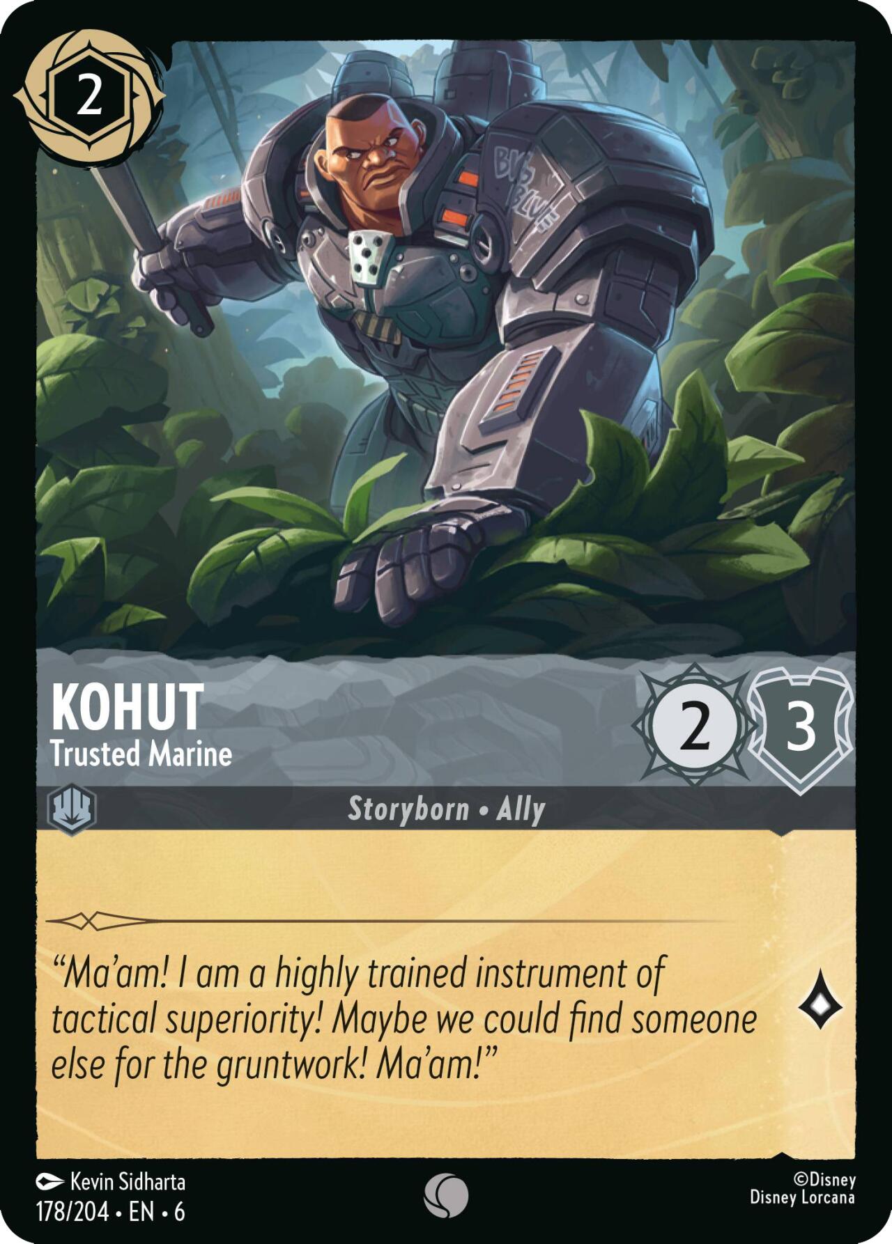 Kohut - Trusted Marine (178/204) [Azurite Sea] | L.A. Mood Comics and Games