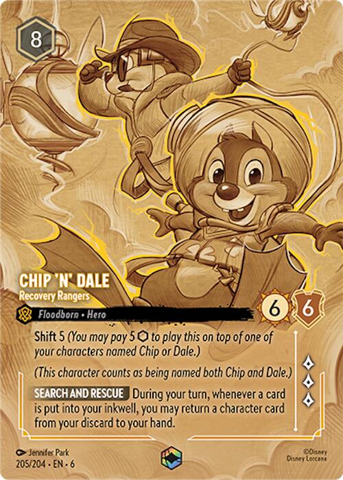 Chip 'n' Dale - Recovery Rangers (Enchanted) (205/204) [Azurite Sea] | L.A. Mood Comics and Games