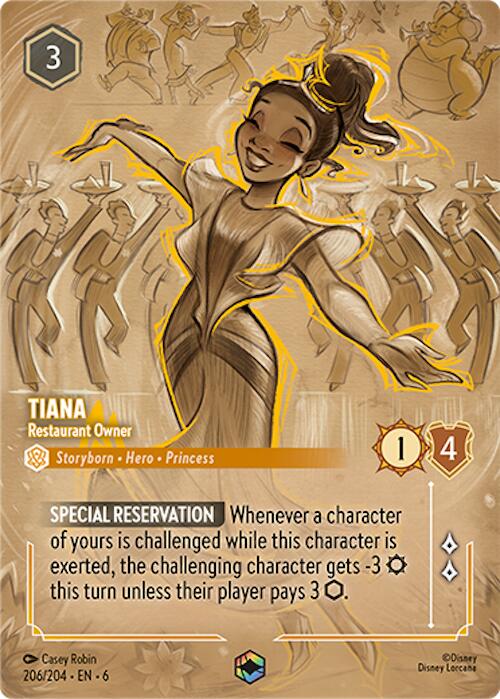 Tiana - Restaurant Owner (Enchanted) (206/204) [Azurite Sea] | L.A. Mood Comics and Games