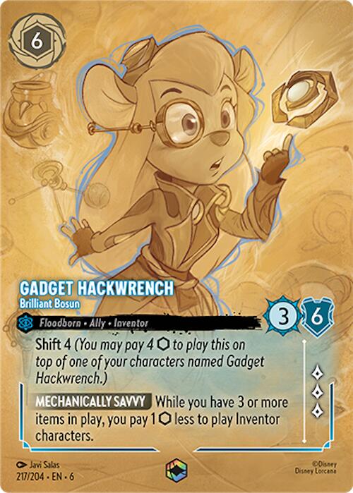 Gadget Hackwrench - Brilliant Bosun (Enchanted) (217/204) [Azurite Sea] | L.A. Mood Comics and Games