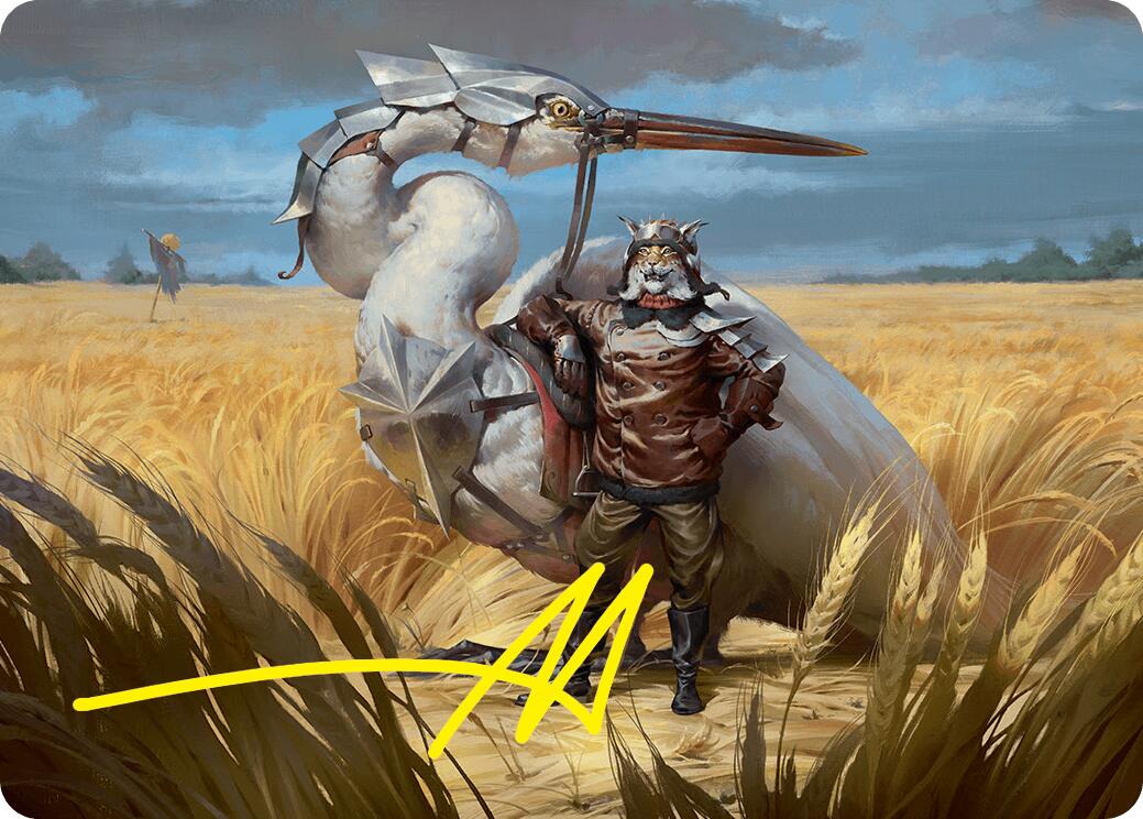 Skyknight Squire Art Card (4/54) (Gold-Stamped Signature) [Foundations Art Series] | L.A. Mood Comics and Games