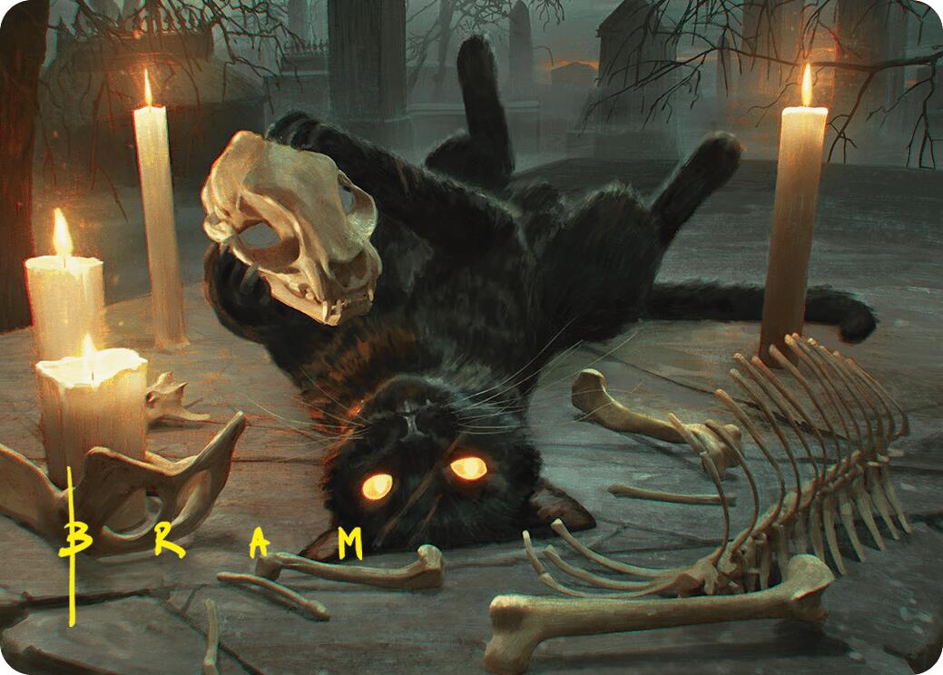 Nine-Lives Familiar Art Card (8/54) (Gold-Stamped Signature) [Foundations Art Series] | L.A. Mood Comics and Games