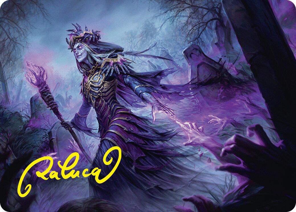 Zul Ashur, Lich Lord Art Card (10/54) (Gold-Stamped Signature) [Foundations Art Series] | L.A. Mood Comics and Games