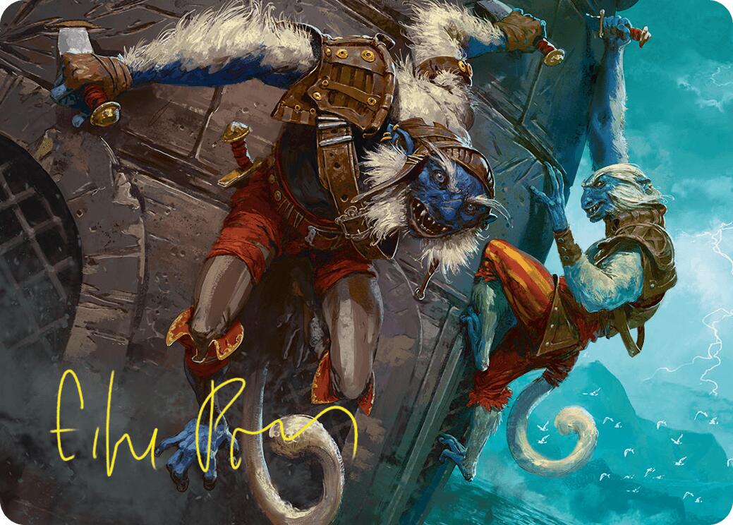 Goblin Boarders Art Card (11/54) (Gold-Stamped Signature) [Foundations Art Series] | L.A. Mood Comics and Games