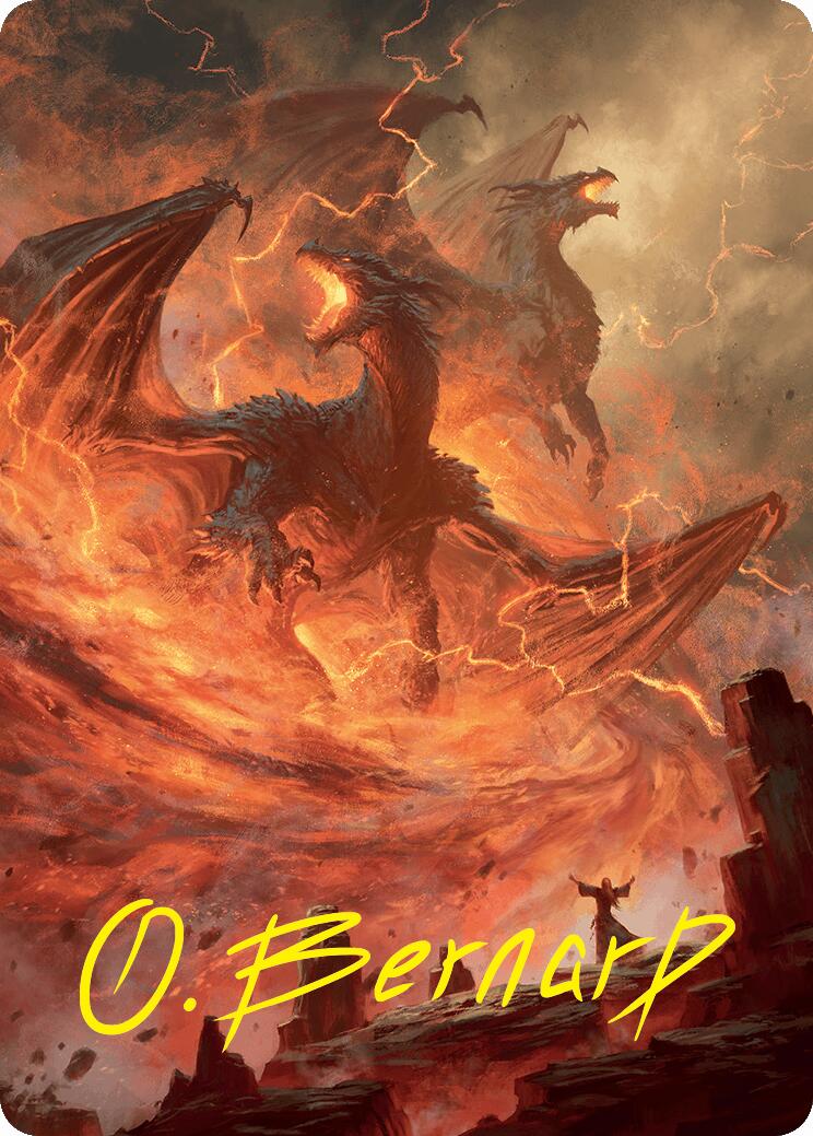 Rite of the Dragoncaller Art Card (38/54) (Gold-Stamped Signature) [Foundations Art Series] | L.A. Mood Comics and Games